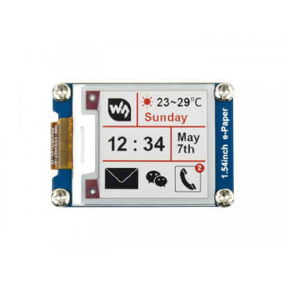 Bild von 200x200, 1.54inch E-Ink display module, three-color